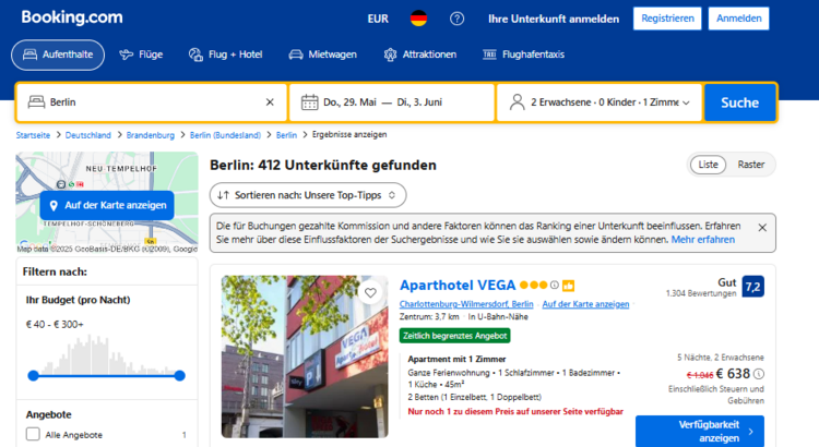 booking com apt