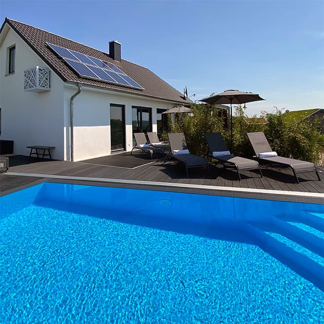 ferienhaus ostsee direkt am strand mit pool